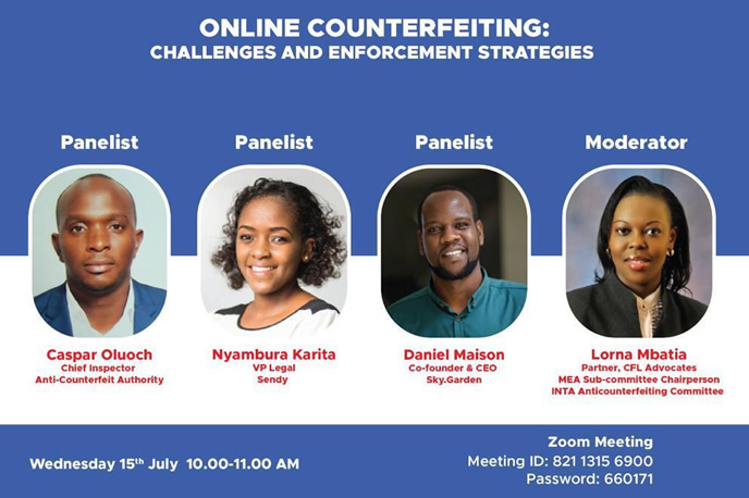 Webinar Invitation: Online Counterfeiting; Challenges and Enforcement Strategies