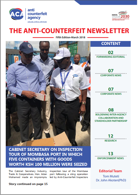 ACA Newsletter Cover Page