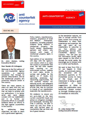 aca newsletter first edition